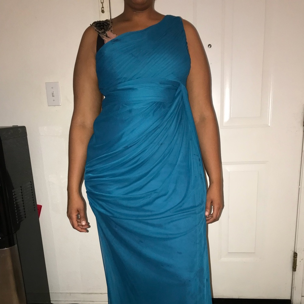 Adrianna Papell gown.